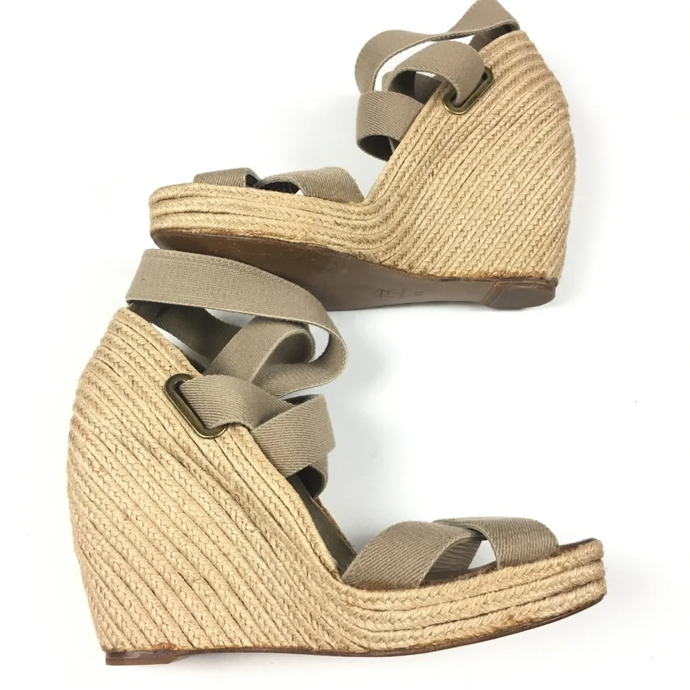 Jean-Michel Cazabat Zesta Wedge Espadrilles Women’s Sz‎ 11 US